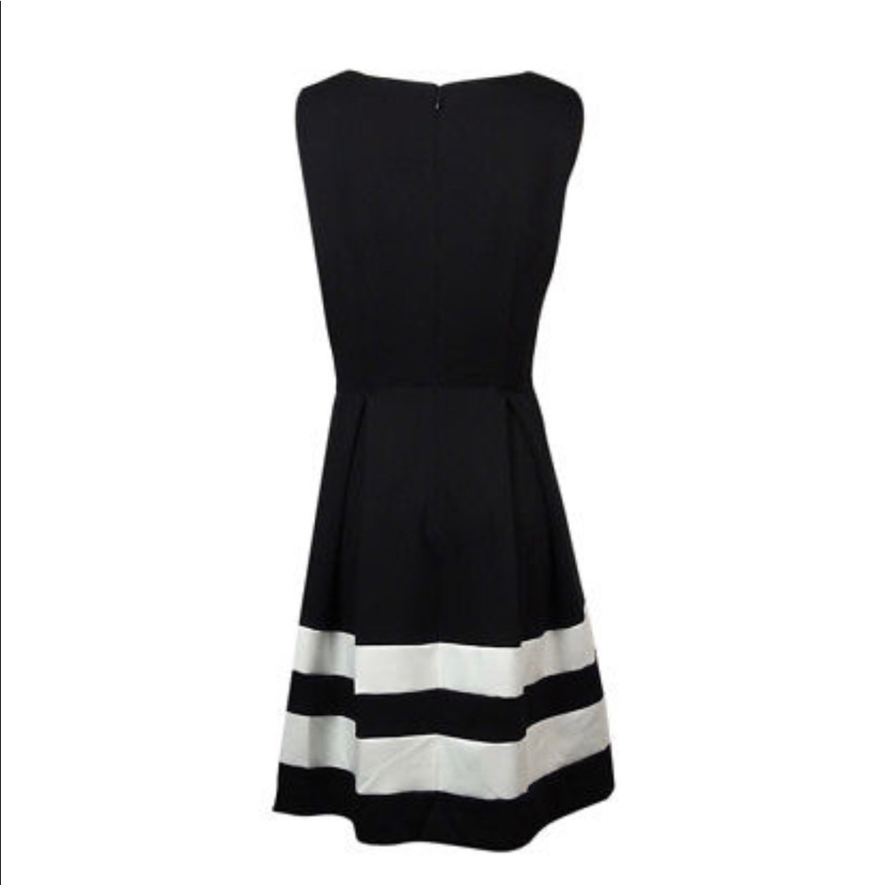 Calvin Klein Women's Striped-Hem Ponte Dress